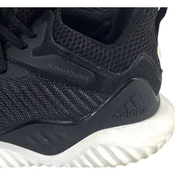 Adidas Men's Alphabounce Beyond Core Black White Running Shoes Lace up Size 7.5 - Picture 3 of 8